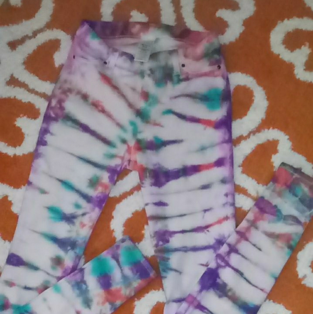 Tie dye jeggings size 0-2